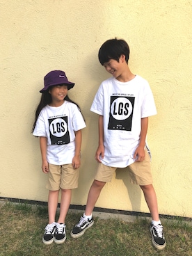 elenaさん（キッズ・126cm）の夏コーディネート