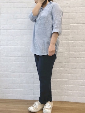 「BELLUNA PLUS（ベルーナ）のアイテム」を使った、SAIさん（レディース・153cm）の春コーディネート