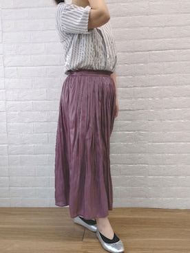 「BELLUNA PLUS（ベルーナ）のアイテム」を使った、SAIさん（レディース・153cm）の春コーディネート