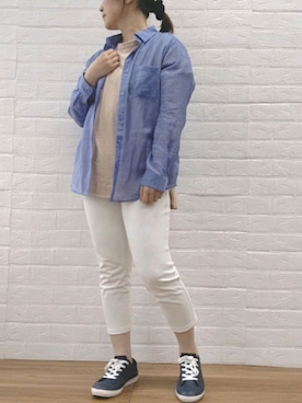 「BELLUNA PLUS（ベルーナ）のアイテム」を使った、SAIさん（レディース・153cm）の春コーディネート