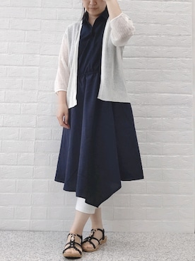 「BELLUNA PLUS（ベルーナ）のアイテム」を使った、SAIさん（レディース・153cm）の夏コーディネート