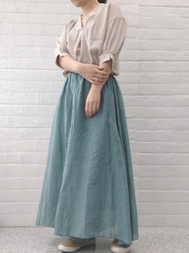 「BELLUNA PLUS（ベルーナ）のアイテム」を使った、SAIさん（レディース・153cm）の夏コーディネート