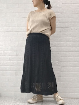 「BELLUNA PLUS（ベルーナ）のアイテム」を使った、SAIさん（レディース・153cm）の夏コーディネート