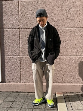 「大人カジュアルコーデ」｜「アイテム（ジャケット/アウター）」を使った、yoneiさん（メンズ・167cm）の冬コーディネート