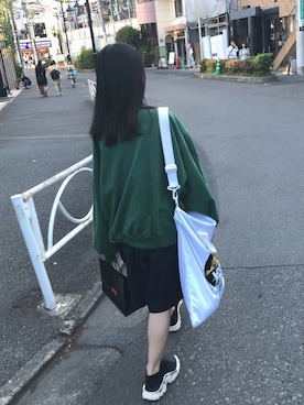 「Gosha Rubchinskiy（ゴーシャラブチンスキー）のアイテム」を使った、ゆきさん（レディース・153cm）の春コーディネート