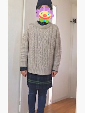 「アイテム（シャツワンピース）」を使った、セントさん（レディース・158cm・20代）の冬コーディネート