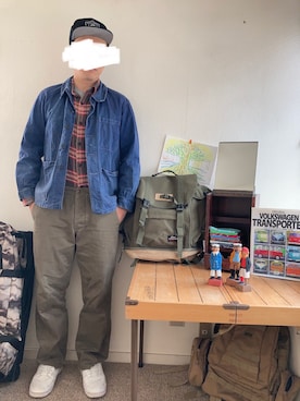 「UNKNOWN.（アンノウン）のアイテム（ジャケット/アウター）」を使った、itsukamorinisumitaiさん（メンズ・174cm）の冬コーディネート