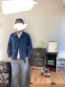 「UNKNOWN.（アンノウン）のアイテム（ジャケット/アウター）」を使った、itsukamorinisumitaiさん（メンズ・174cm）の冬コーディネート