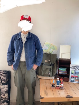 「UNKNOWN.（アンノウン）のアイテム（ジャケット/アウター）」を使った、itsukamorinisumitaiさん（メンズ・174cm）の冬コーディネート