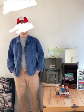 「UNKNOWN.（アンノウン）のアイテム（ジャケット/アウター）」を使った、itsukamorinisumitaiさん（メンズ・174cm）の冬コーディネート