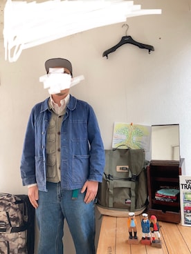 「UNKNOWN.（アンノウン）のアイテム（ジャケット/アウター）」を使った、itsukamorinisumitaiさん（メンズ・174cm）の春コーディネート