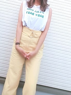 「FROMFIRST musee（フロムファーストミュゼ）のアイテム」を使った、y＆kさん（レディース・165cm）の夏コーディネート