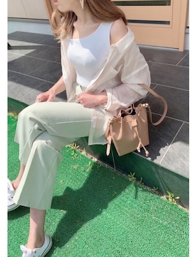 「unglid（アングリッド）のアイテム」を使った、y＆kさん（レディース・165cm）の春コーディネート