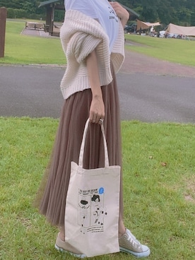 「GeeRA（ジーラ）のアイテム（その他）」を使った、y＆kさん（レディース・166cm）の秋コーディネート