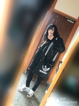 「アイテム（ジャージ）」を使った、フ ウ カさん（レディース・156cm・10代）の冬コーディネート