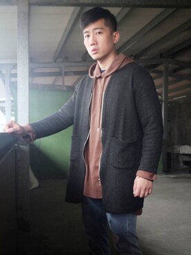 「STYLE」｜「アイテム（その他アウター）」を使った、haoyuさん（メンズ・180cm）の春コーディネート