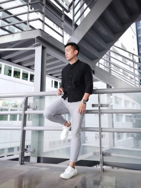 「INVICTA（インヴィクタ）のアイテム」を使った、haoyuさん（メンズ・180cm）の秋コーディネート