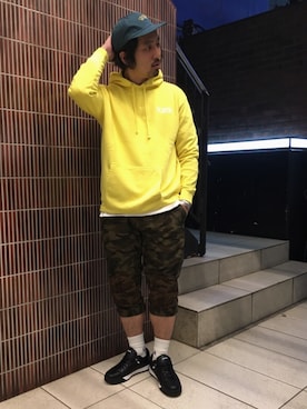 「THE DAY（ザデイ）のアイテム」を使った、Funachangさん（メンズ・177cm）の春コーディネート