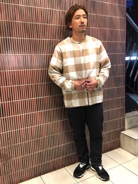 「MANASTASH（マナスタッシュ）のアイテム（スニーカー）」を使った、Funachangさん（メンズ・177cm）の夏コーディネート