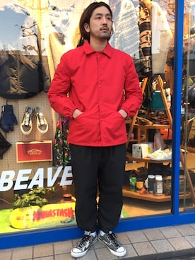 「SKOOKUM（スクーカム）のアイテム（ブルゾン）」を使った、Funachangさん（メンズ・177cm）の冬コーディネート