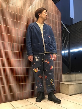 「キャルオーライン」｜「アイテム（ジャケット/アウター）」を使った、Funachangさん（メンズ・177cm）の冬コーディネート