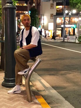 「ラフスタイル」｜「アイテム（その他アウター）」を使った、Funachangさん（メンズ・177cm）の夏コーディネート