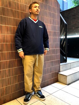 「グラミチ別注」｜「アイテム（ジャケット/アウター）」を使った、Funachangさん（メンズ・177cm）の秋コーディネート