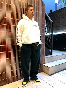 「SUB POP（サブポップ）のアイテム（トップス）」を使った、Funachangさん（メンズ・177cm）の秋コーディネート