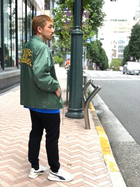 「is-ness（イズネス）のアイテム」を使った、Funachangさん（メンズ・177cm）の秋コーディネート