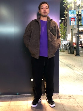 「Gramicci（グラミチ）のアイテム（スウェット）」を使った、Funachangさん（メンズ・177cm）の秋コーディネート