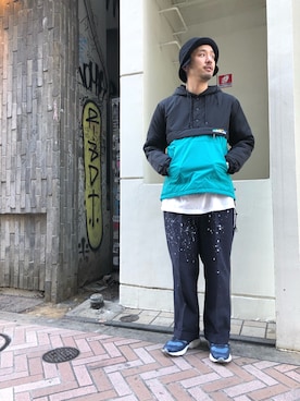 「MANASTASH（マナスタッシュ）のアイテム（ジャケット/アウター）」を使った、Funachangさん（メンズ・177cm）の冬コーディネート