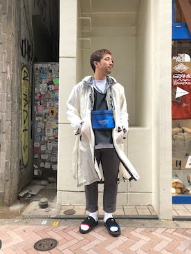 「and wander（アンドワンダー）のアイテム（ジャケット/アウター）」を使った、Funachangさん（メンズ・177cm）の春コーディネート