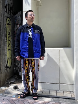 「SUB POP（サブポップ）のアイテム（トップス）」を使った、Funachangさん（メンズ・177cm）の春コーディネート