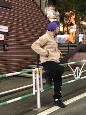 「MANASTASH（マナスタッシュ）のアイテム（ジャケット/アウター）」を使った、Funachangさん（メンズ・177cm）の秋コーディネート