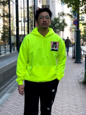 「AlexanderLeeChang（アレキサンダーリーチャン）のアイテム（トップス）」を使った、Funachangさん（メンズ・177cm）の秋コーディネート