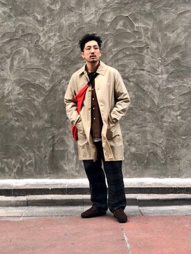 「ptarmigan（ターミガン）のアイテム」を使った、Funachangさん（メンズ・177cm）の冬コーディネート