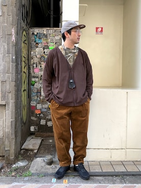 「MANASTASH（マナスタッシュ）のアイテム（キーケース/キーアクセサリー）」を使った、Funachangさん（メンズ・177cm）の冬コーディネート