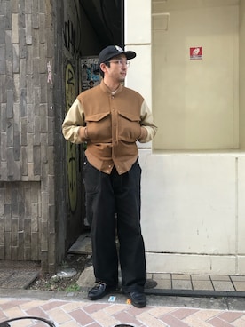 「ABU GARCIA（アブ・ガルシア）のアイテム（帽子）」を使った、Funachangさん（メンズ・177cm）の冬コーディネート