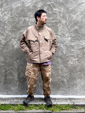 「WILD THINGS（ワイルドシングス）のアイテム（ブルゾン）」を使った、Funachangさん（メンズ・177cm）の春コーディネート