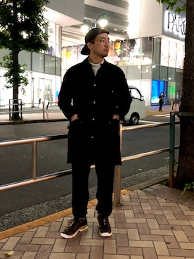 「Gramicci（グラミチ）のアイテム（スウェットパンツ）」を使った、Funachangさん（メンズ・177cm）の秋コーディネート
