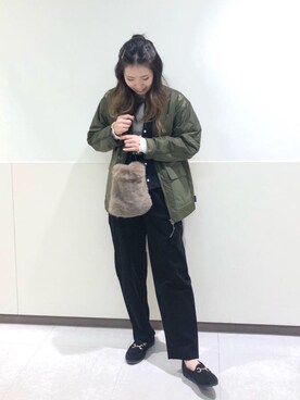 「コーデュロイの季節到来！」｜coen あまりさん（レディース・158cm）の秋コーディネート