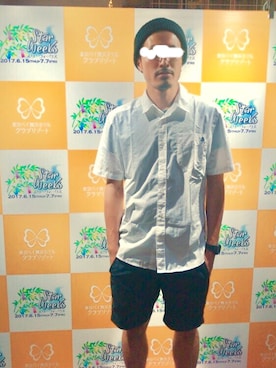 「SEVENDAYS=SUNDAY（セブンデイズサンデイ）のアイテム（ニットキャップ/ビーニー）」を使った、Kei@SRSさん（メンズ・170cm）の夏コーディネート