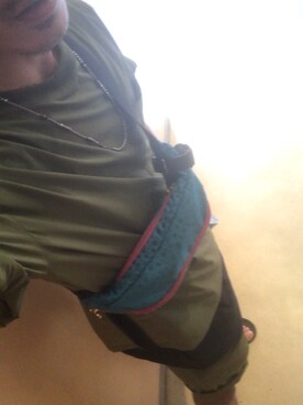 「アイテム（ボディバッグ/ウエストポーチ、ブルー系）」を使った、Kei@SRSさん（メンズ・170cm）の夏コーディネート