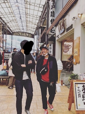 「SEVENDAYS=SUNDAY（セブンデイズサンデイ）のアイテム（スウェット）」を使った、Kei@SRSさん（メンズ・170cm）の春コーディネート