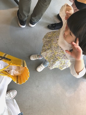 「MARNI（マルニ）のアイテム」を使った、おがわともみさん（キッズ・90cm）の春コーディネート