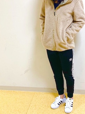 「スーパースター」｜「アイテム（その他アウター）」を使った、suuuhonさん（レディース・163cm）の秋コーディネート