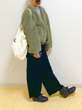 「rps（アールピーエス）のアイテム（ブルゾン）」を使った、suuuhonさん（レディース・162cm）の秋コーディネート
