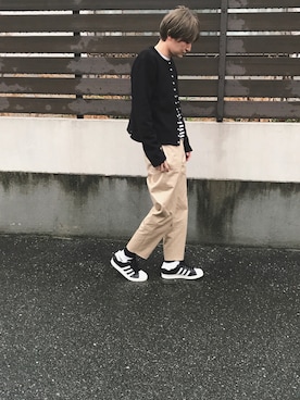 「Scye（サイ）のアイテム（パンツ）」を使った、RENAさん（レディース・159cm）の春コーディネート