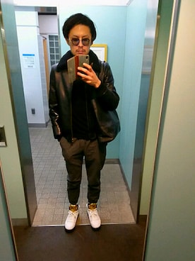 オカダユウヘイさん（メンズ・181cm）の冬コーディネート