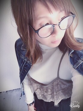 「ダニエルウェリントン」｜「アイテム（デニムジャケット）」を使った、Non'sさん（レディース・153cm）の冬コーディネート